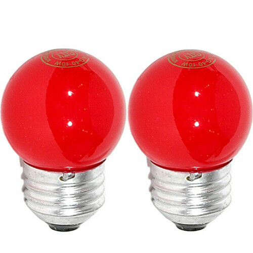 2 X Darkroom Red Safelight Lamp Replacement Spare Bulb (e26) For 10w 220v I