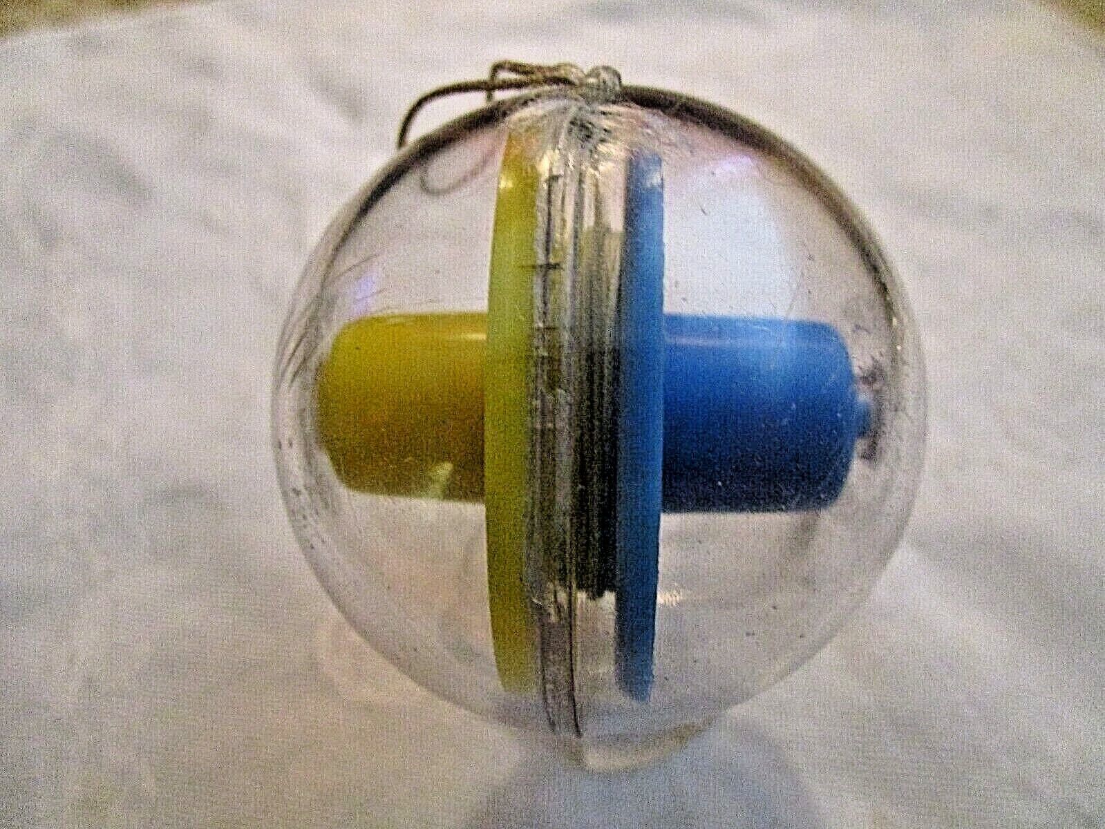 Vintage Knots, Inc.  Yo Ball String Yo-yo Pat. Pend. Made In Usa Yellow & Blue