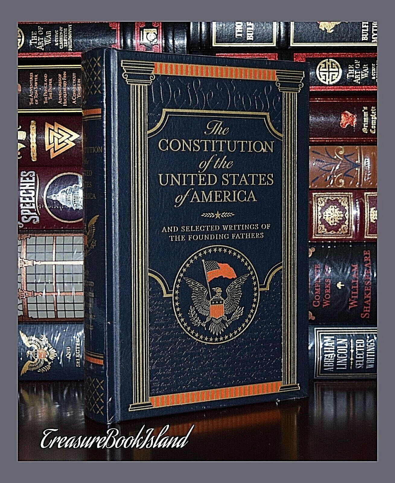 New Constitution Of United States America Leather Sealed Collectible Hardcover