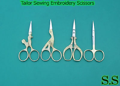 4 Pcs Tailor Sewing Embroidery Scissors Variety Pack Brand New