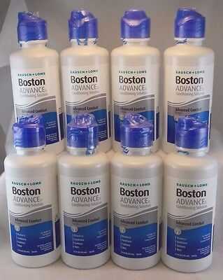 Bausch + Lomb Boston Advance Conditioning Solution~ Eight Bottles 3.5 Fl Oz Each